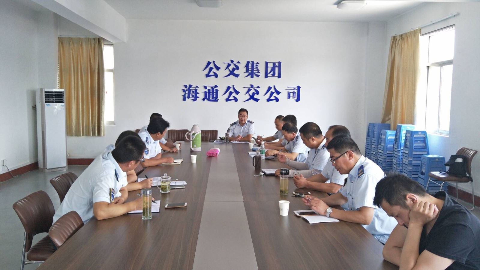 公交集團(tuán)海通公交公司召開(kāi)機(jī)務(wù)例會(huì)